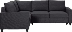 Hygena - Seattle Fabric Left Hand Corner Sofa Bed - Charcoal